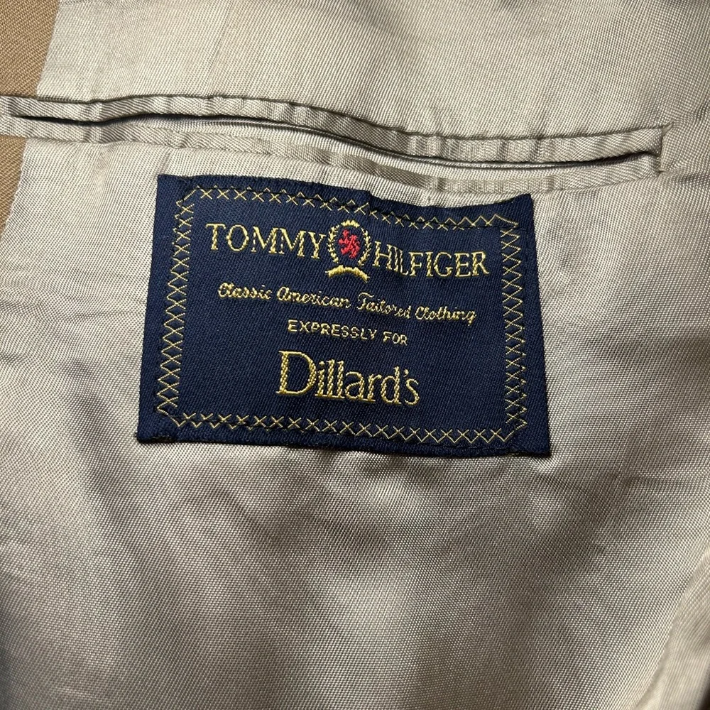 Tommy Hilfiger Mens Tan Camel 2-Button Blazer Sport Coat Dillard's Made in USA